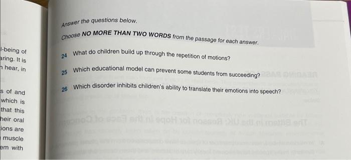 1. 2 3 please answer all the iellts questions 18