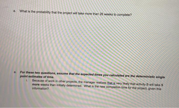 please complete table also. thanks The following