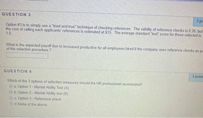 help me please UESTION 1 3 point A staffing