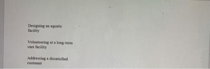 follow direction on page. answer all Place an X