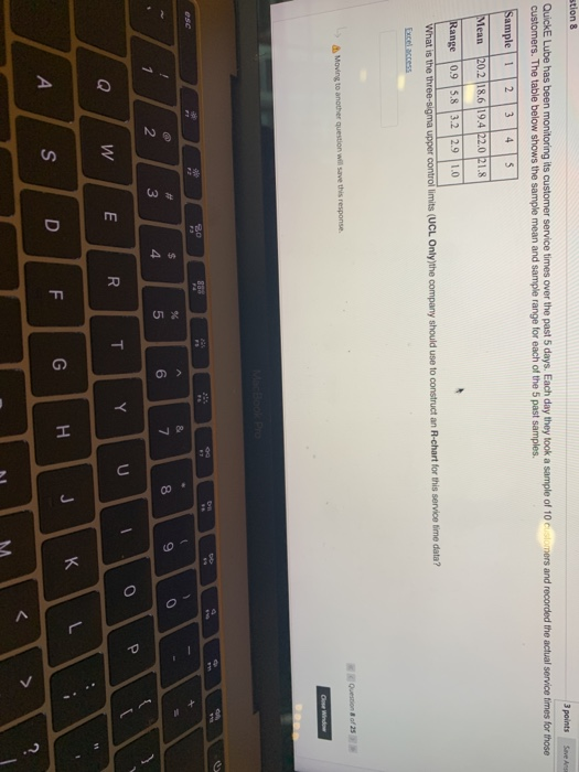 stion 8 3 points Save As Quick E Lube has been