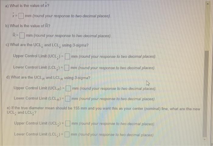 Refer to Table S6.1 - Factors for Computing