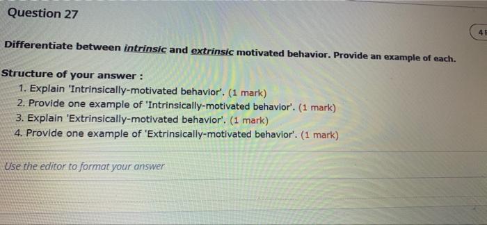 Question 27 41 Differentiate between intrinsic