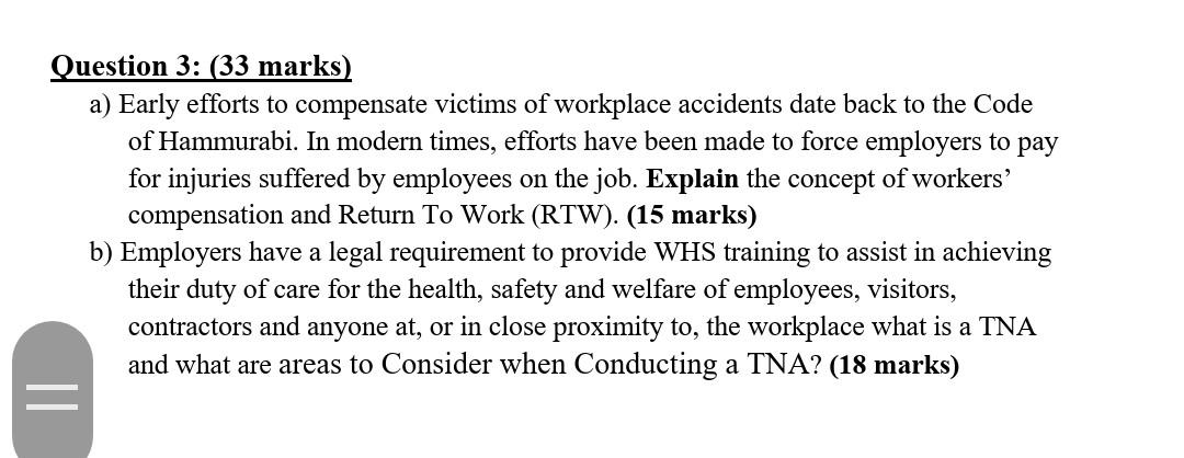 Question 3: (33 marks) a) Early efforts to