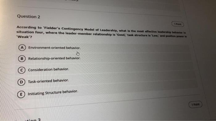 Question 2 Point According to 'Fielder's