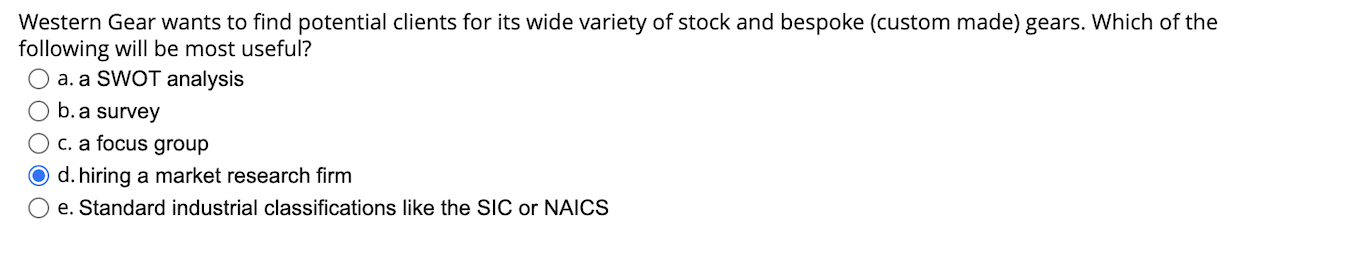 My answer is WRONG Western Gear wants to find