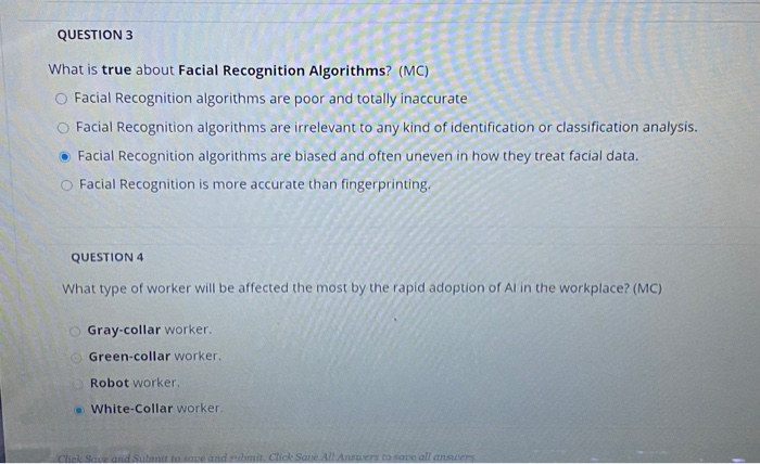 QUESTION 1 What are machine learning algorithms