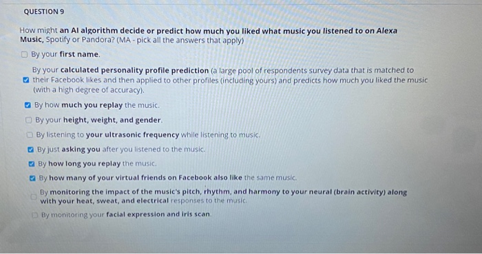 QUESTION 1 What are machine learning algorithms