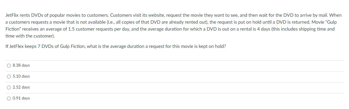 JetFlix rents DVDs of popular movies to
