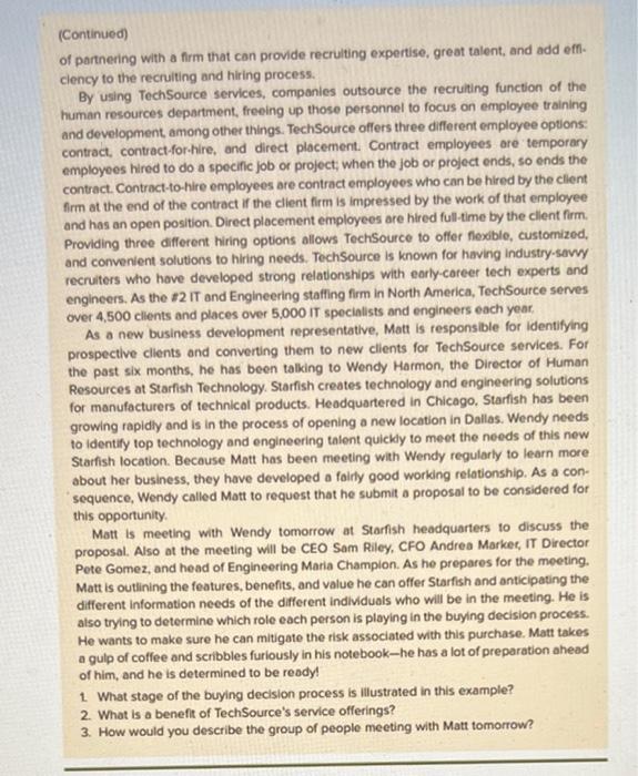 Megan Townsend is a purchasing director for a