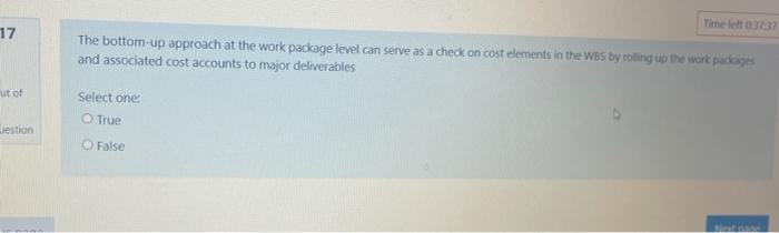 Timelet 37:37 17 The bottom-up approach at the