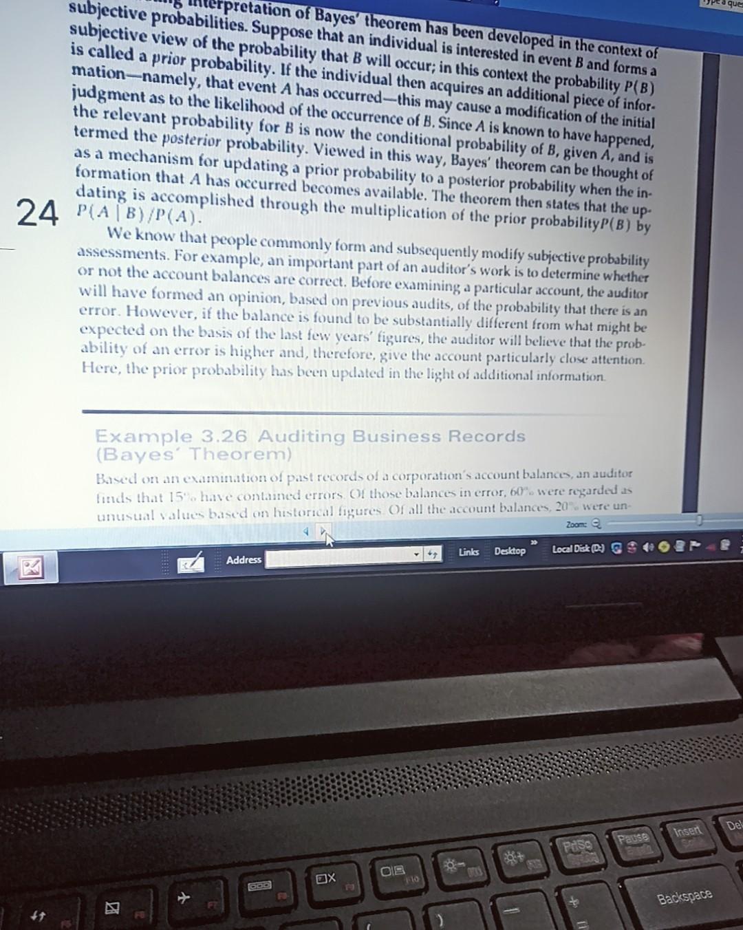 hu8 pretation of Bayes' theorem has been
