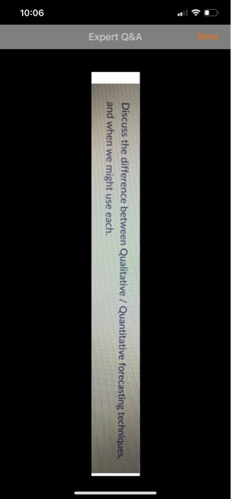 Expert Q&A Discuss the difference between