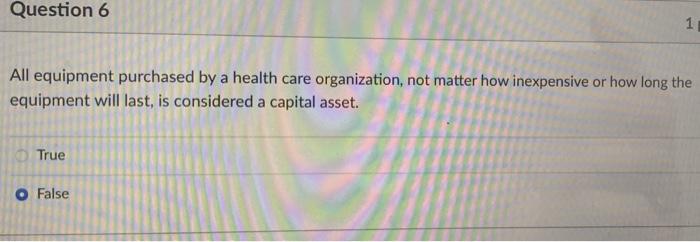 healthcare Administration choose the correct