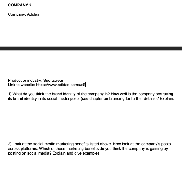 Social Media Refer to the following benefits of