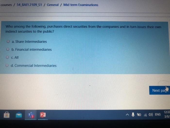 Which of the following is a financial