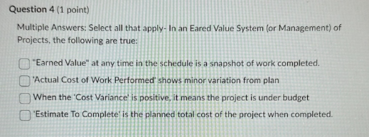 Multiple Answers: Select all that apply-In an
