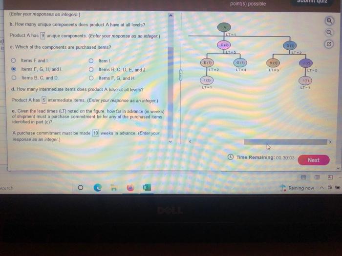 QUE point(s) possible Consider the bill of