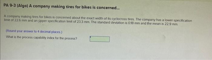 please answer questions thank you PA 9-10 (Algo)