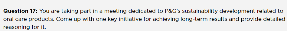 Question 17: You are taking part in a meeting