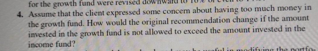 CASE PROBLEM: INVESTMENT STRATEGY 1. D. Williams,