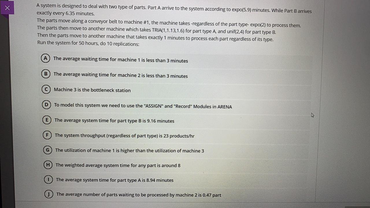 A system is designed to deal with two type of