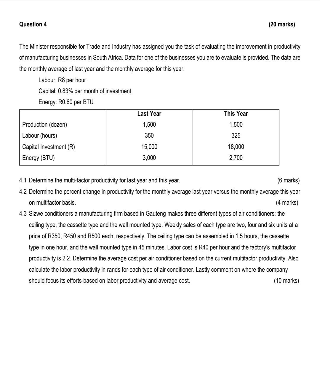 The Minister responsible for Trade and Industry