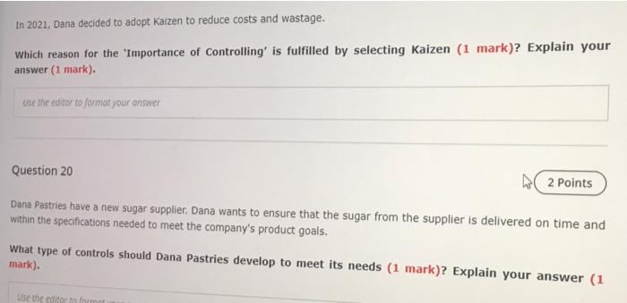 Question 17 Dana created a temporary committee to