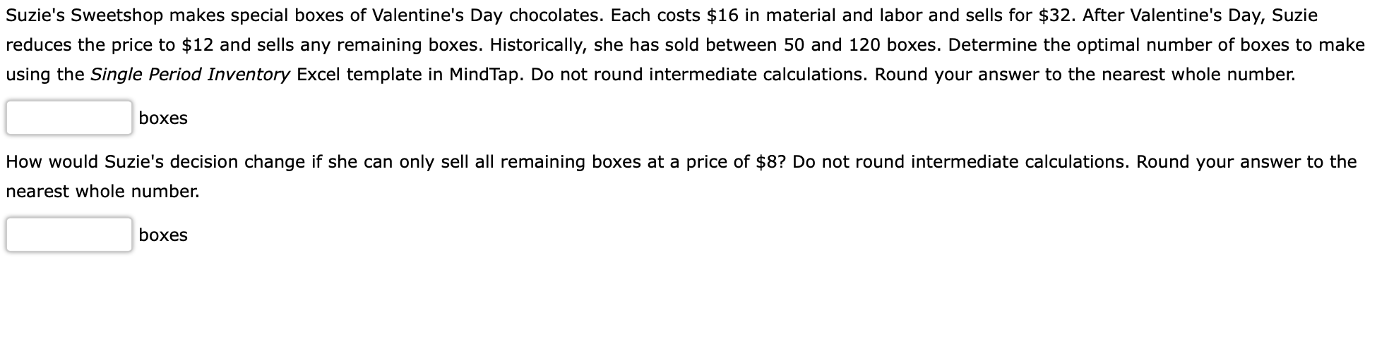 Suzie's Sweetshop makes special boxes of