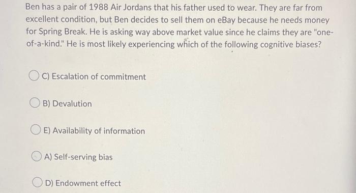 Ben has a pair of 1988 Air Jordans that his