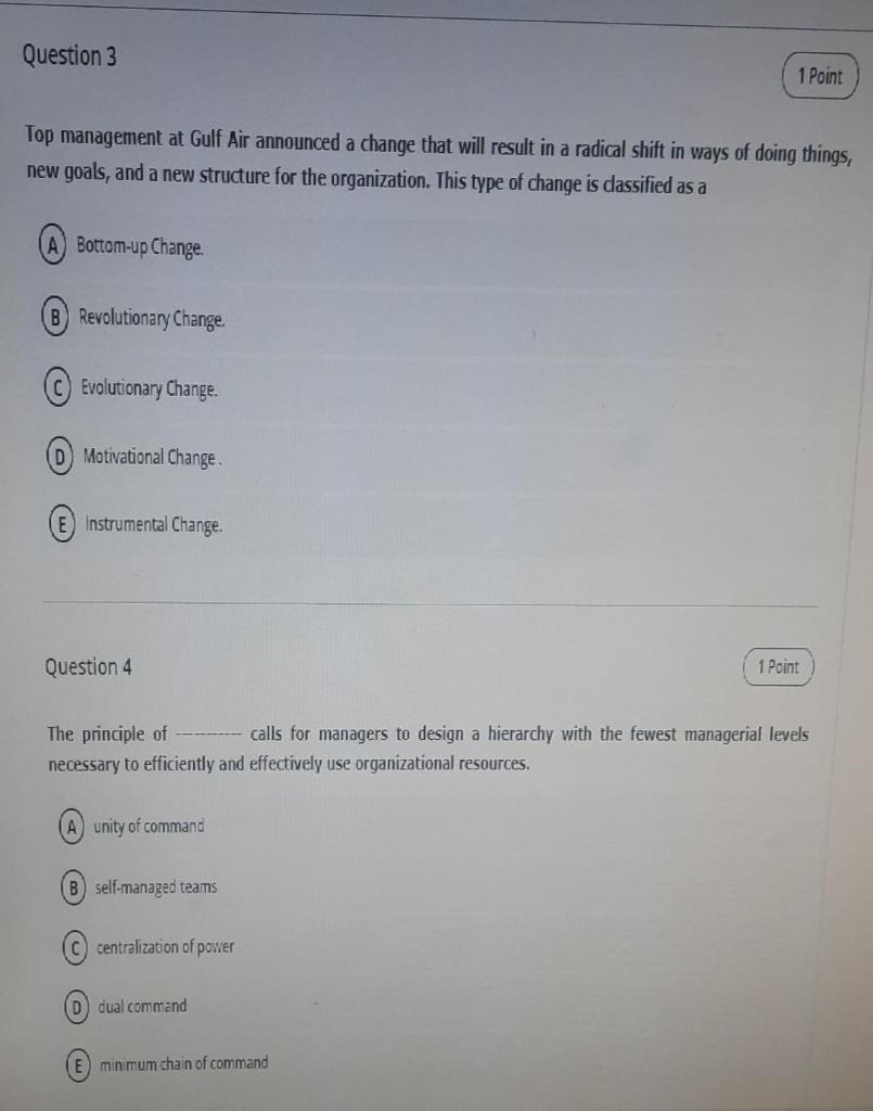 Must answer both questions with explanation