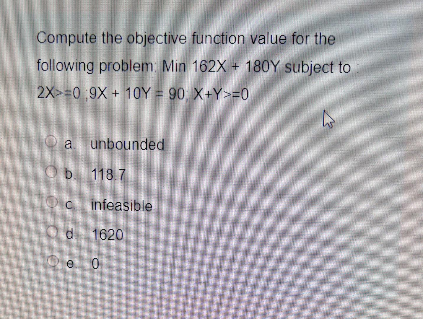 Compute the objective function value for the