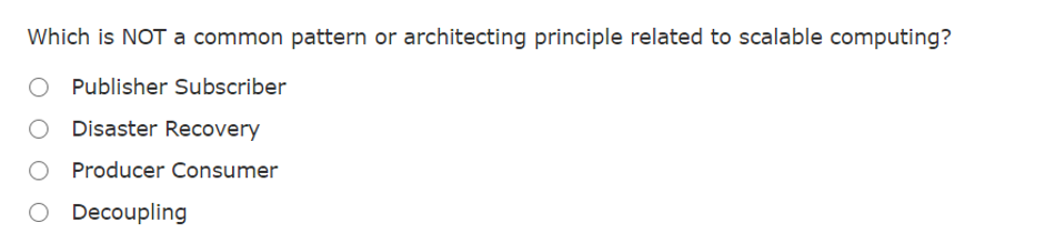 Which is NOT a common pattern or architecting