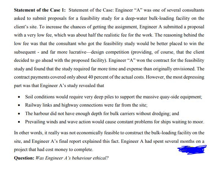 Statement of the Case 1: Statement of the Case: