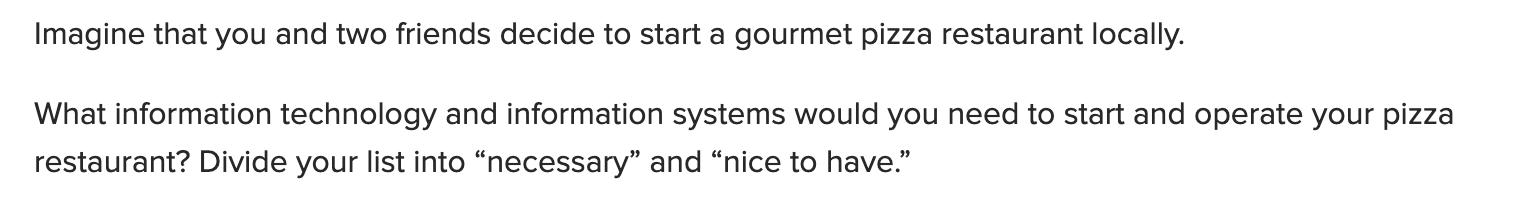 Imagine that you and two friends decide to start