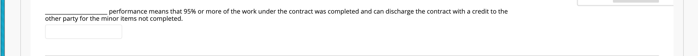 performance means that 95% or more of the work