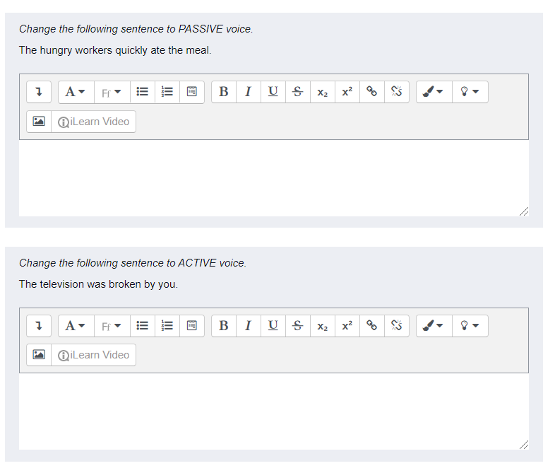 Change the following sentence to ACTIVE voice.