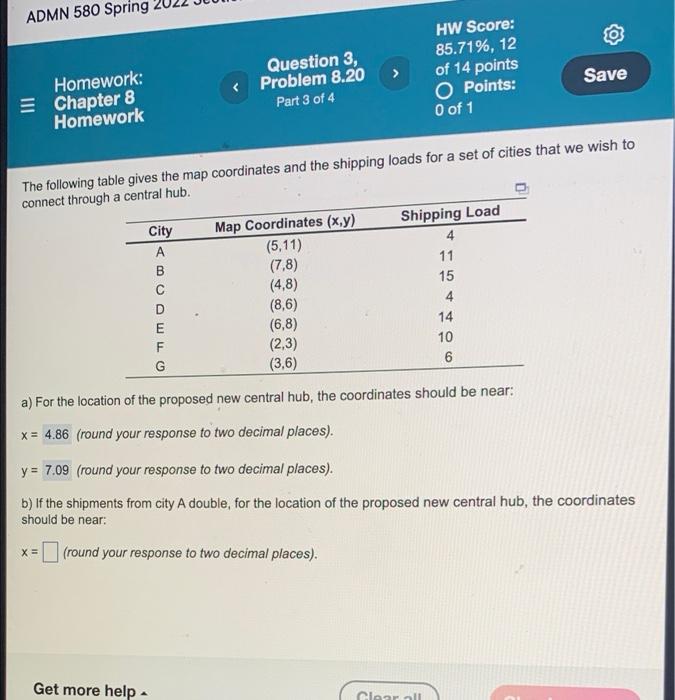 looking to answer part b ADMN 580 Spring HW