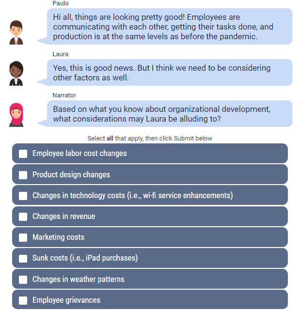 Based on what you know about organizational