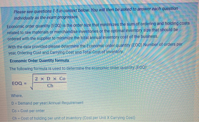 Case Study EOQ Data Sheet The US Postal Service