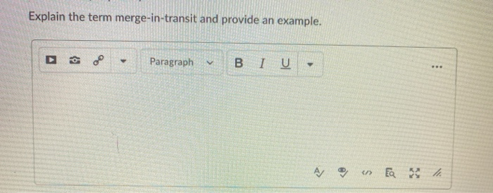 Explain the term merge-in-transit and provide an