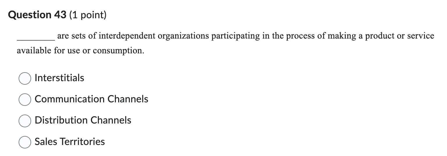 are sets of interdependent organizations