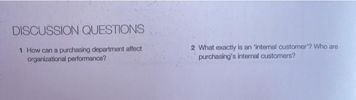 DISCUSSION QUESTIONS 1 Is it true that every
