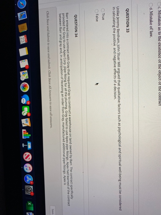 c. Mistakes as to the existence of the object of