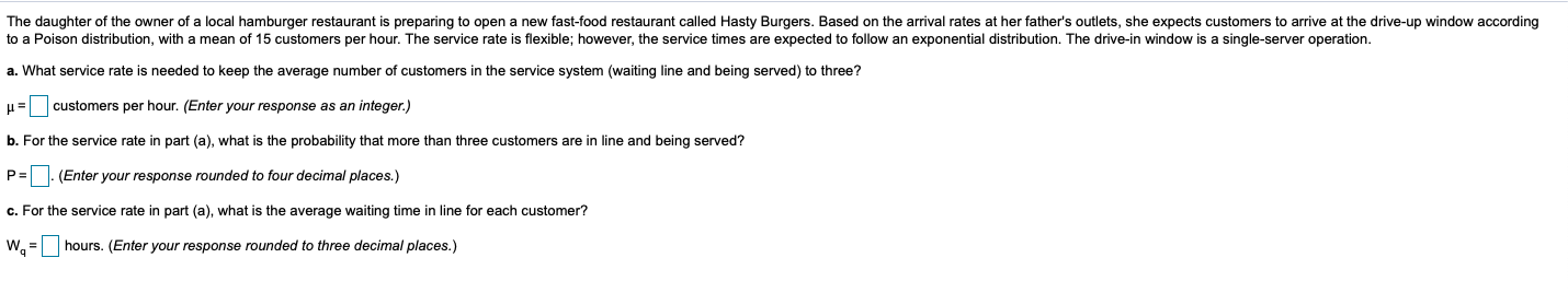 The daughter of the owner of a local hamburger