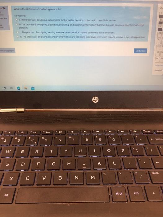 24 What in the definition of marketing march