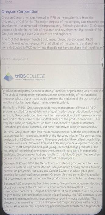 Greyson Corporation Greyson Corporation was