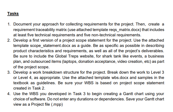 You have been selected as the project manager for