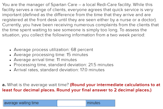 You are the manager of Spartan Care - a local