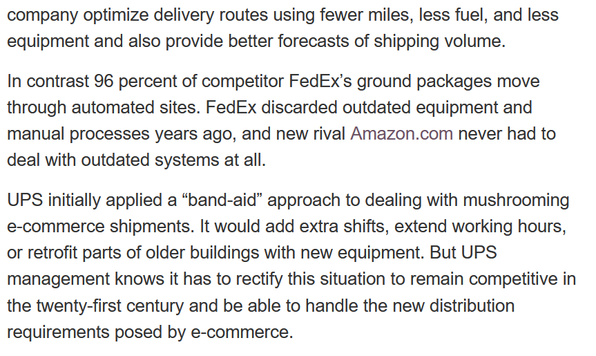 New Technology at UPS Clashes with Outdated Ways